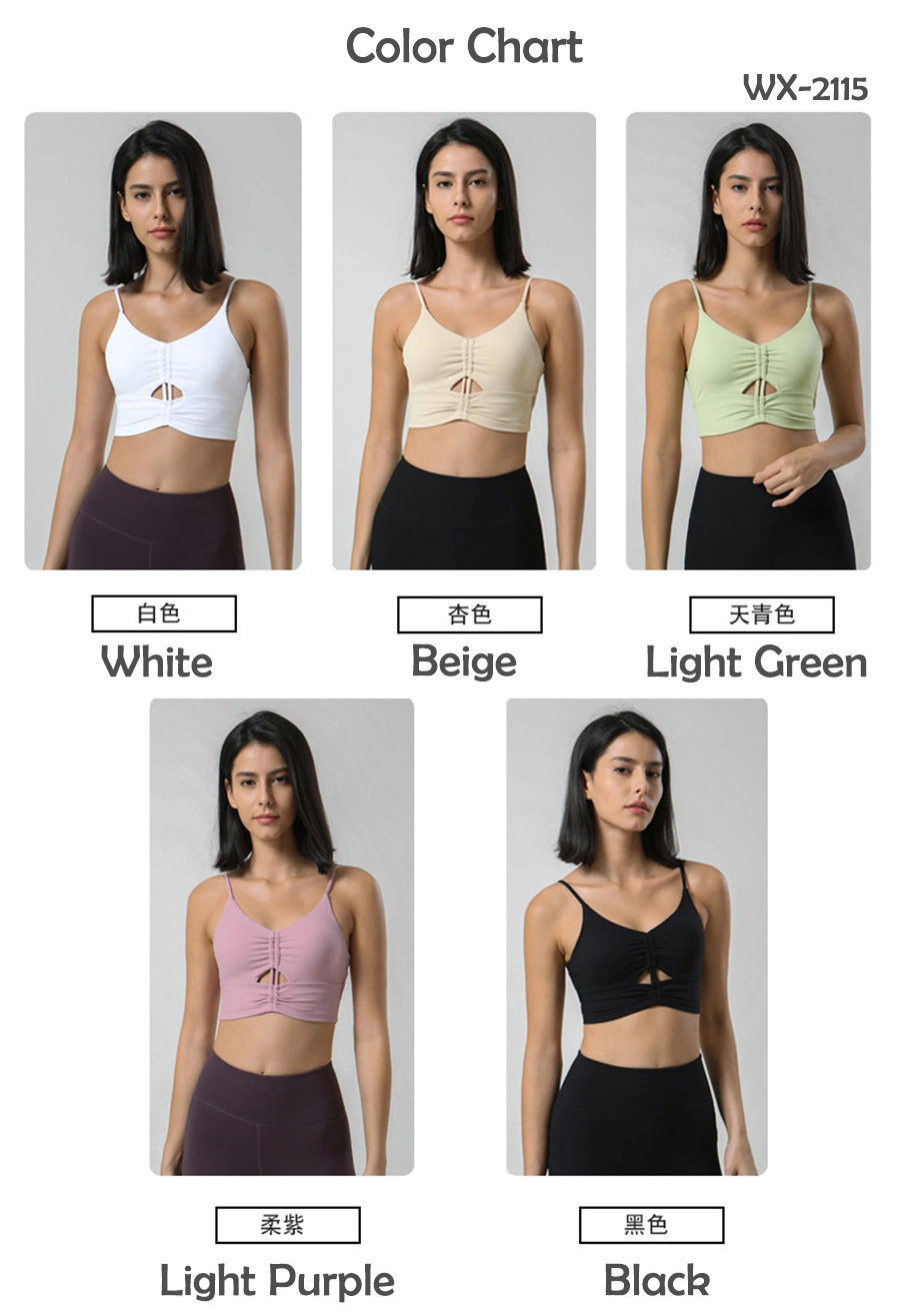 High Support Moisture Wicking Fabric Softer Fitness Workout Women Clothing Yoga Top Sports Bra