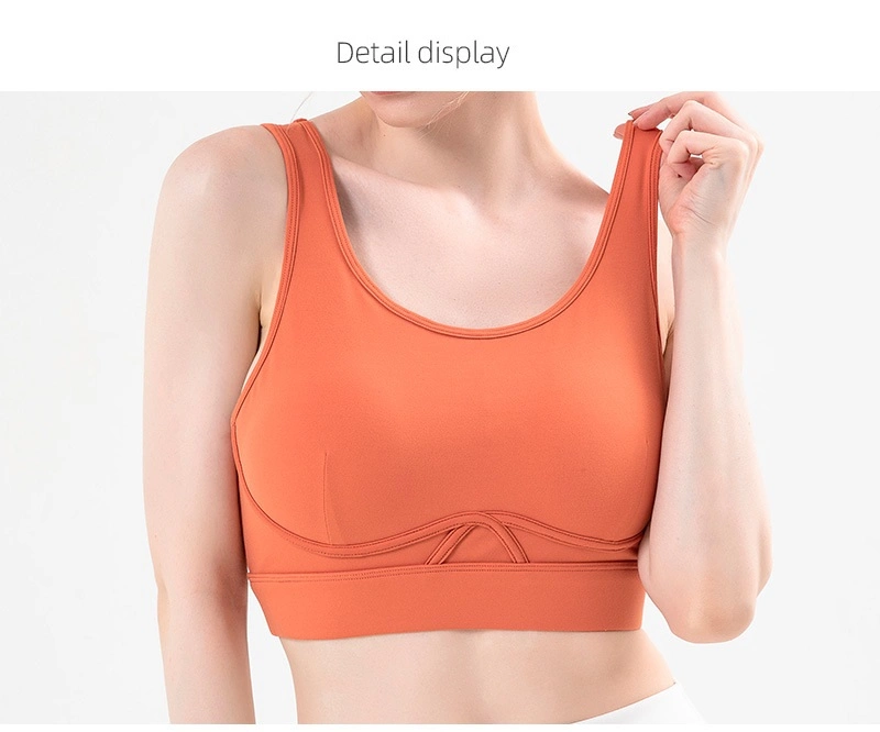 2022 New Arrival Yoga Sports Bra Gathers Shock Absorbing Straps Running Fitness Underwear Vest Sports Bras for Women Fitness