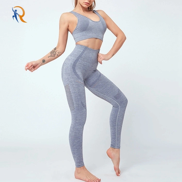 New Arrival Seamless Top and Tights Women Sports Set